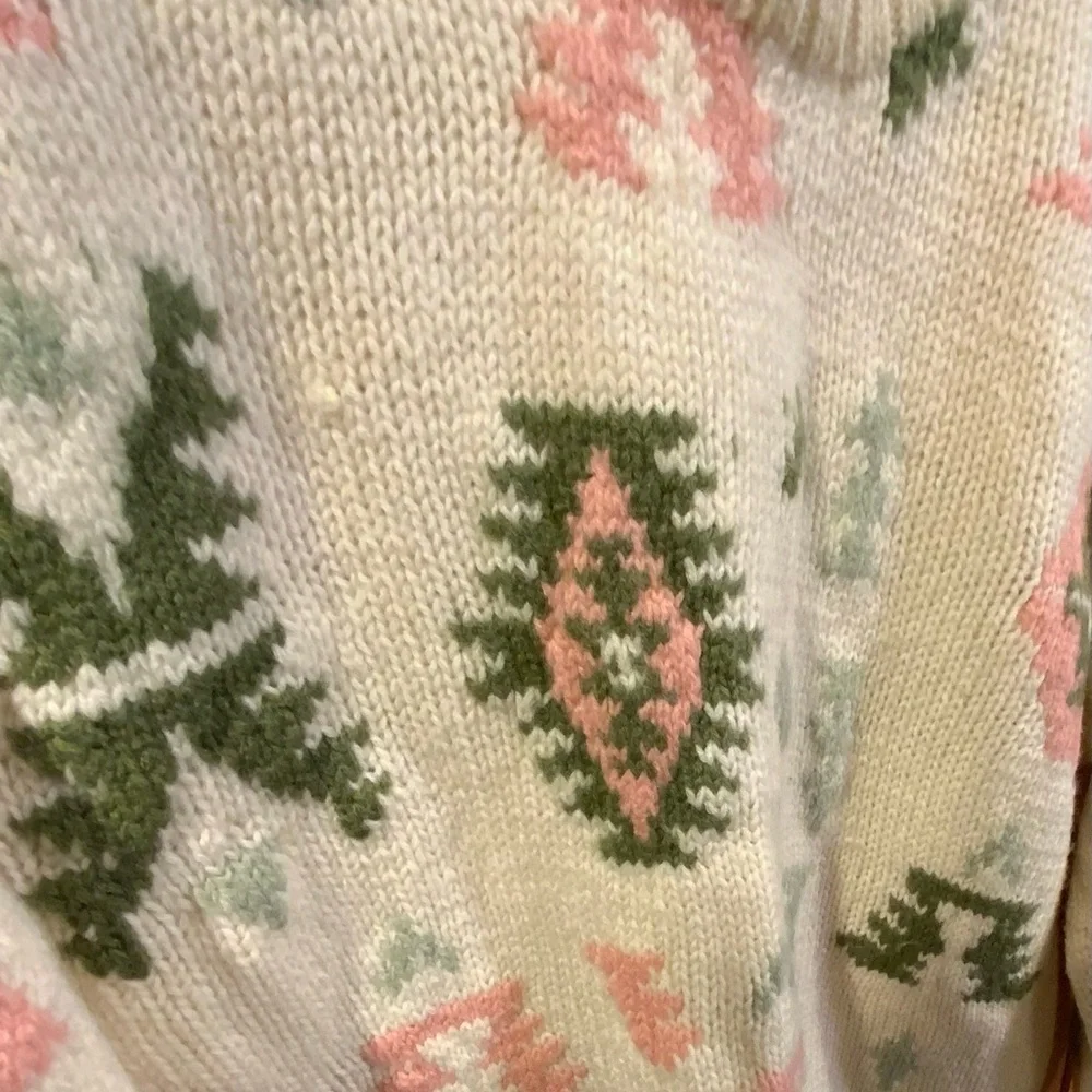 Outback Red Cream and Pastel Knit Wool Vintage Sweater - Picture 3 of 4